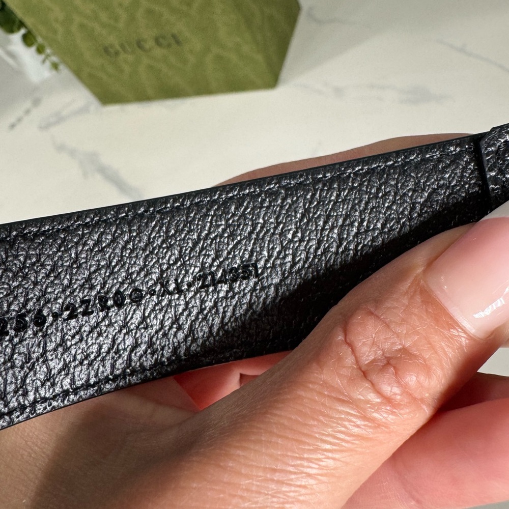 Authentic NEW Beautiful Black Leather Gucci Dog Collar w/ box Size XL - Picture 7 of 9